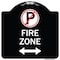 Signmission Fire Zone Heavy-Gauge Aluminum Architectural Sign, 18" x 18", BW-1818-23975 A-DES-BW-1818-23975 - alternate 1